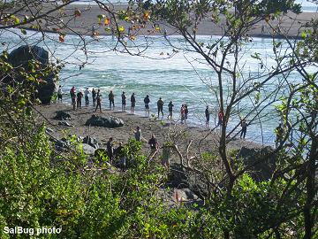 line up on the Klamath river